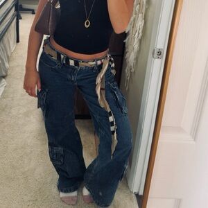 Aeropostale low rise cargo jeans